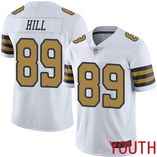 New Orleans Saints Limited White Youth Josh Hill Jersey NFL Football 89 Rush Vapor Untouchable Jersey